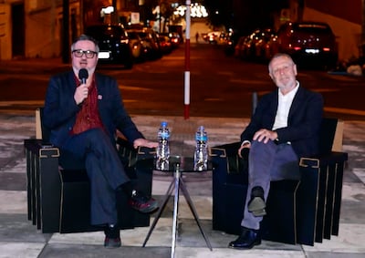 Fredi Casco, director artístico de la Fundación Texo, y Salvador Rueda, urbanista español.
