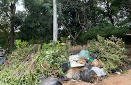 Así estaba la esquina de Cerro Corá y Rodó hace 10 días.