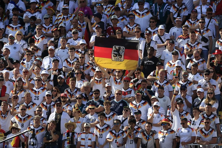 Aficionados de Alemania en Canadá.