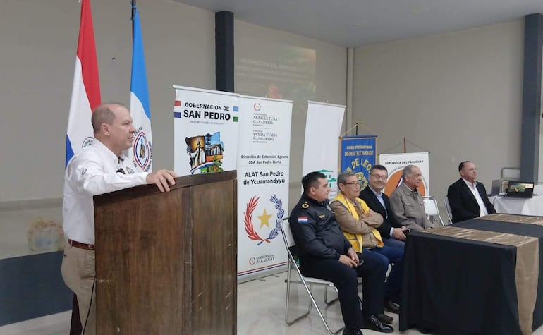 La conferencia fue organizada conjuntamente por la ARP Regional San Pedro, el Ministerio de Agricultura y Ganadería, la Gobernación de San Pedro y el Club de Leones de San Pedro.