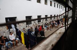 Internos en un pabellón de la Penitenciaría de Tacumbú (foto de archivo).