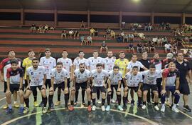 Selección de Minga Guazú, que derrotó al poderoso multicampeón Presidente Franco. (Foto: H&H Producciones)