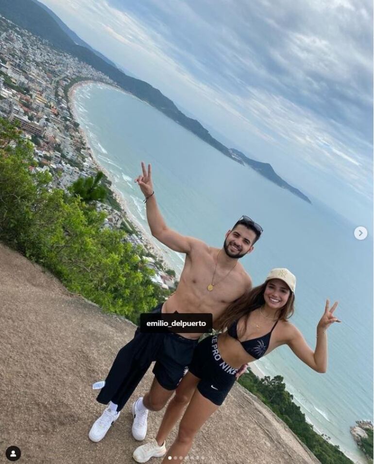 Bruna y su novio, Emilio, hijo de la ministra Ledesma y del diputado cartista Miguel Angel Del Puerto.