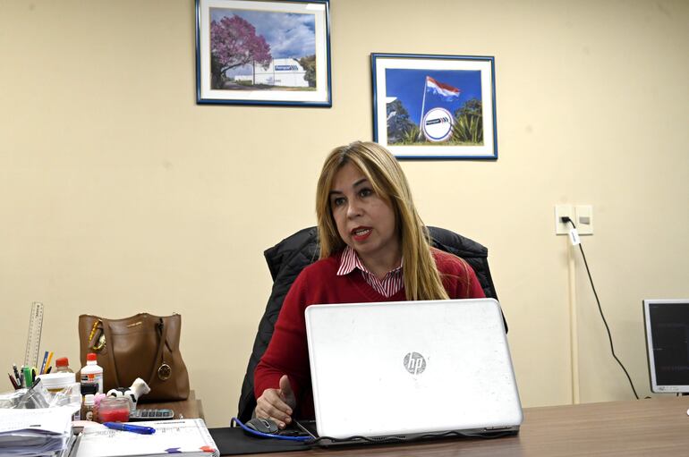 Norma Caballero, directora de comunicaciones de Petropar.