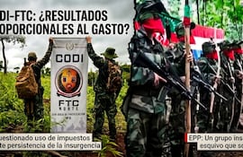 Datos del CODI FTC frente a lo que cuesta combatir al EPP.