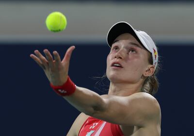 a kazaja Elena Rybakina en la final del torneo de Estrasburgo (Francia).