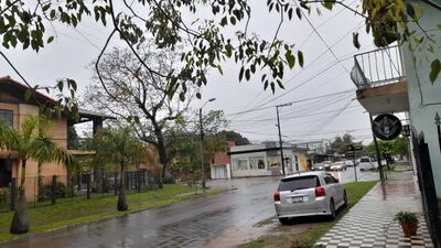 En la ciudad de Pilar se registraron 52 mm de precipitaciones, mientras en la ciudad de Cerrito 100 mm.
