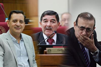 Alfonso Noria, Carlos Núñez y Erico Galeano