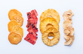 Frutas deshidratadas.