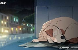 Fotograma del corto de animación que han hecho en México sobre la historia de Canelo, un perro de Cádiz que esperó doce años a su dueño en la puerta de un hospital, sin saber que éste había fallecido dentro, y que ha inspirado un cortometraje mexicano de animación que lo ha convertido en una "estrella" del séptimo arte y ejemplo de la lealtad de los animales. Este can falleció en 2002 tras ser atropellado por un vehículo, después de pasar doce años a las puertas del Hospital Universitario 'Puerta del Mar' de Cádiz esperando ver a su dueño salir por la puerta. Allí le dejaba su dueño cada semana, mientras él recibía un tratamiento médico de la dolencia que padecía. Hasta que en uno de esos ingresos, el hombre falleció. Canelo siguió esperando a las puertas del hospital la salida de su amo durante doce años, hasta su muerte.
