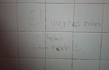 Otra amenaza registrada en un colegio de Asunción ayer.