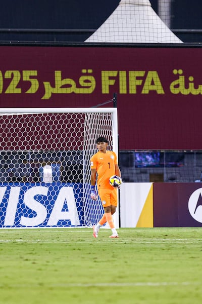 Matías Fernández (Olimpia), arquero de la selección  Sub 17.
