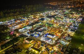 Imponente vista  de lo que fue la  Expo Santa Rita 2023.