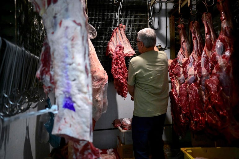 Una carnicería en las afueras de Río de Janeiro, Brasil.