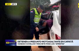 Video: Detienen a presunto motoasaltante en Capiatá