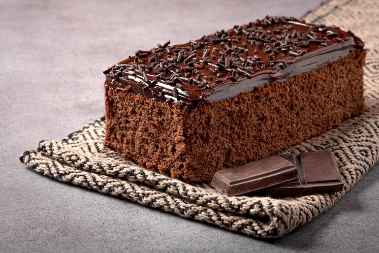 Torta húmeda de chocolate sin harina.