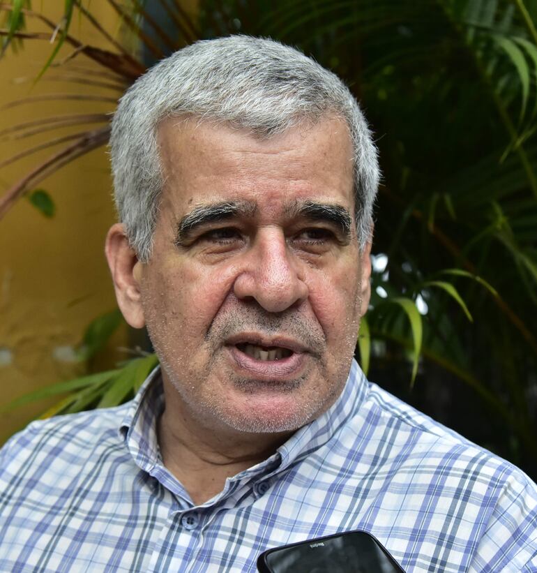 Pedro Halley, representante de los jubilados del IPS. 