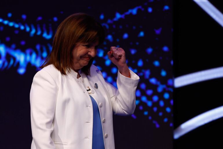 Candidata a presidente por Juntos por el Cambio, Patricia Bullrich.