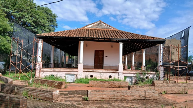 La Casona Julio Correa, donde se suspendieron las obras de construcción.