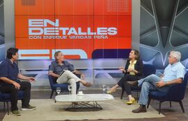 Candidatos a senadores, Enrique Salyn Buzarquis, Kattya González y Fidel Zavala en ABC TV