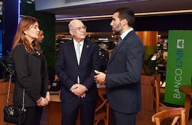 Directivos del Banco GNB y Seguridad Seguros.