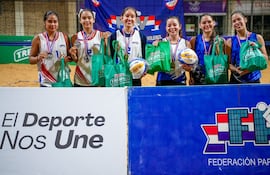 El podio de la Sub 21 femenino donde hubo una reñida competencia en la SND.