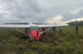 Avioneta recuperada en San Pedro del Paraná