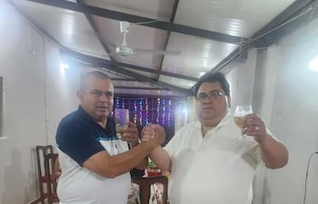 El intendente condenado Hilario Adorno y su hermano el diputado Domingo Adorno.