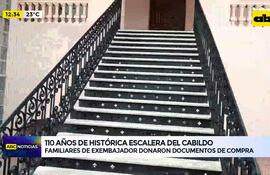Video: 110 años de histórica escalera del Cabildo