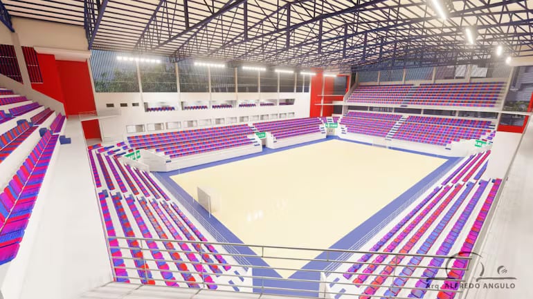 De esta forma quedará el Polideportivo del Club Cerro Porteño.