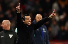 Unai Emery, entrenador español del Aston Villa.