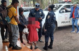 La niña fue trasladada a la Dirección de Policía de Alto Paraná.