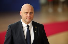 Brussels (Belgium), 16/10/2026.- Latvian Prime Minister Andris Kulbergs attends the second day of a two-day European Council summit in Brussels, Belgium, 16 October 2026. European Union (EU) heads of state and government are meeting with Ukrainian President Zelensky as they focus on continued support for Ukraine, European defence and security, Russia-linked hybrid threats, migration, and the situation in the Middle East. (Bélgica, Ucrania, Bruselas) EFE/EPA/OLIVIER MATTHYS