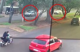 Captura de video de uno de los últimos casos de sicariato en Pedro Juan Caballero.