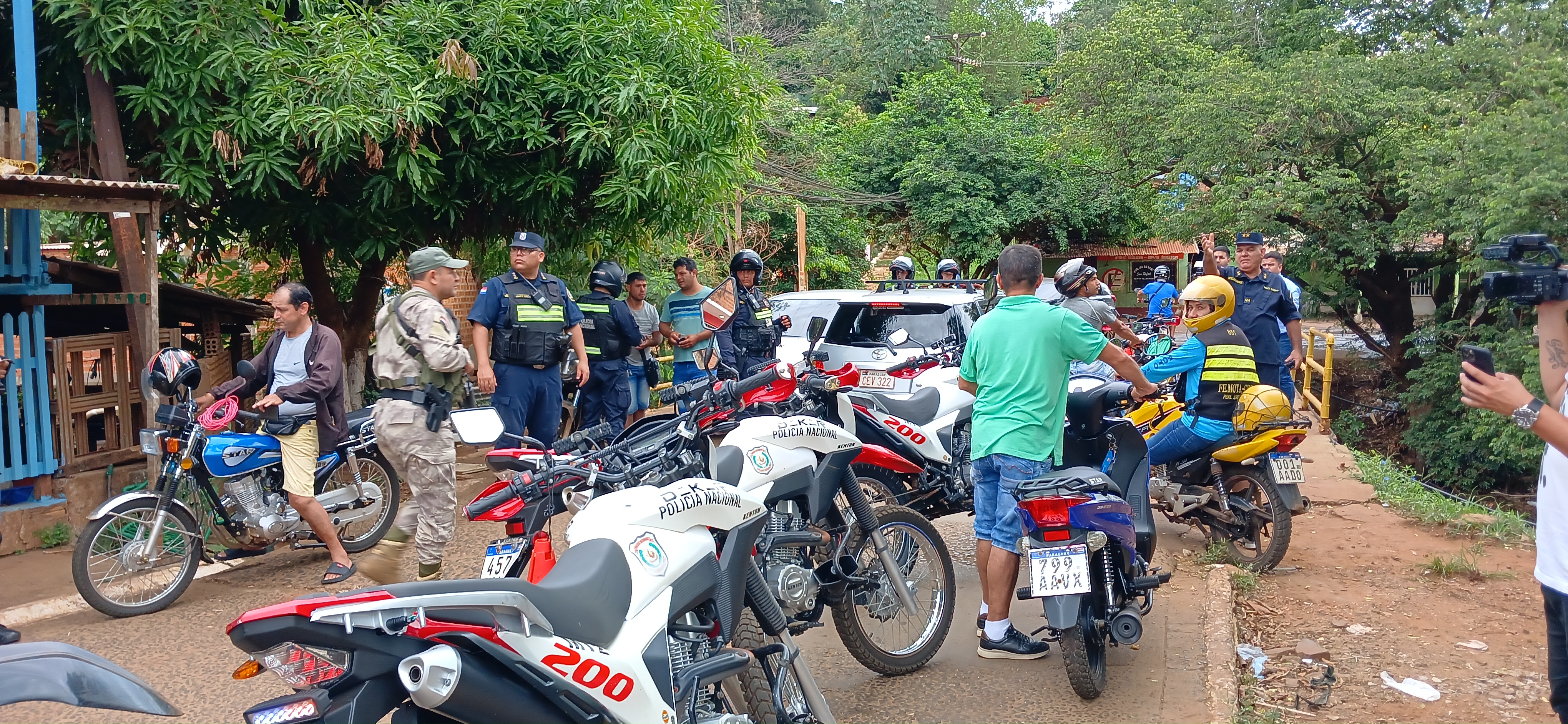 Los controles se realizaron en los barrio San Rafael y San Agustín de Ciudad del Este.
