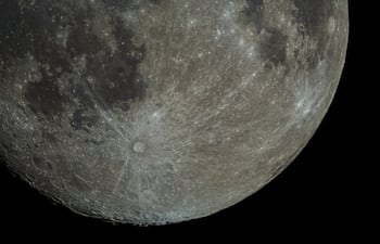 Región del cráter del Polo Sur Lunar.