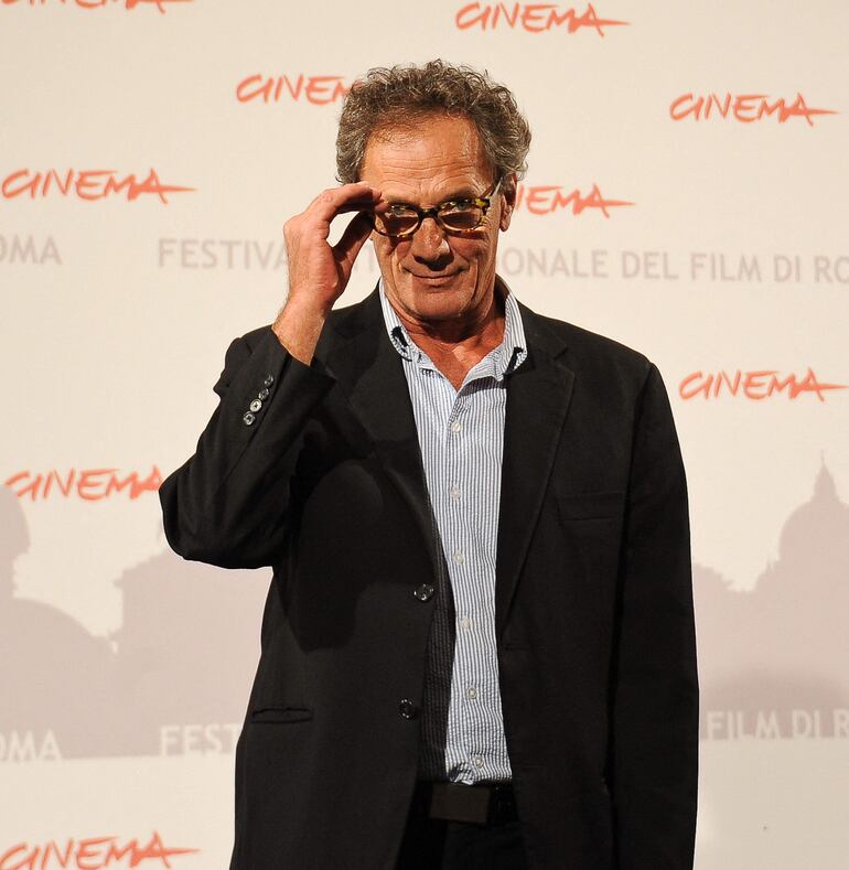 El actor y cineasta palestino Mohamed Bakri en el Festival de Cine de Roma, noviembre de 2010.