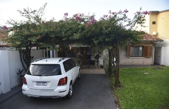 Allanamiento de la Senad en una vivienda de Luque.