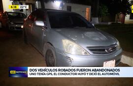 Video: Dos vehículos robados fueron abandonados