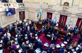 Sesión en el Senado de Argentina, en Buenos Aires. (archivo)