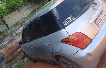 Vehiculo utilizado en el caso de la joven que murio por sobredosis,