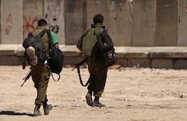 Soldados israelíes en la frontera con Líbano.