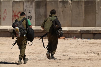 Soldados israelíes en la frontera con Líbano.