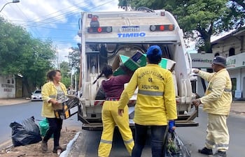 Servicio de recolección de basura domiciliaria se verá interrumpido durante los días santos en la ciudad de Asunción.
