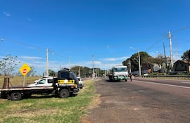 Este es el kilómetro 48, zona donde se realizarán los controles a camiones pesados.