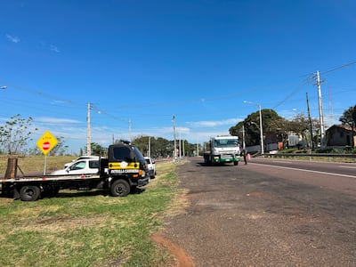 Este es el kilómetro 48, zona donde se realizarán los controles a camiones pesados.