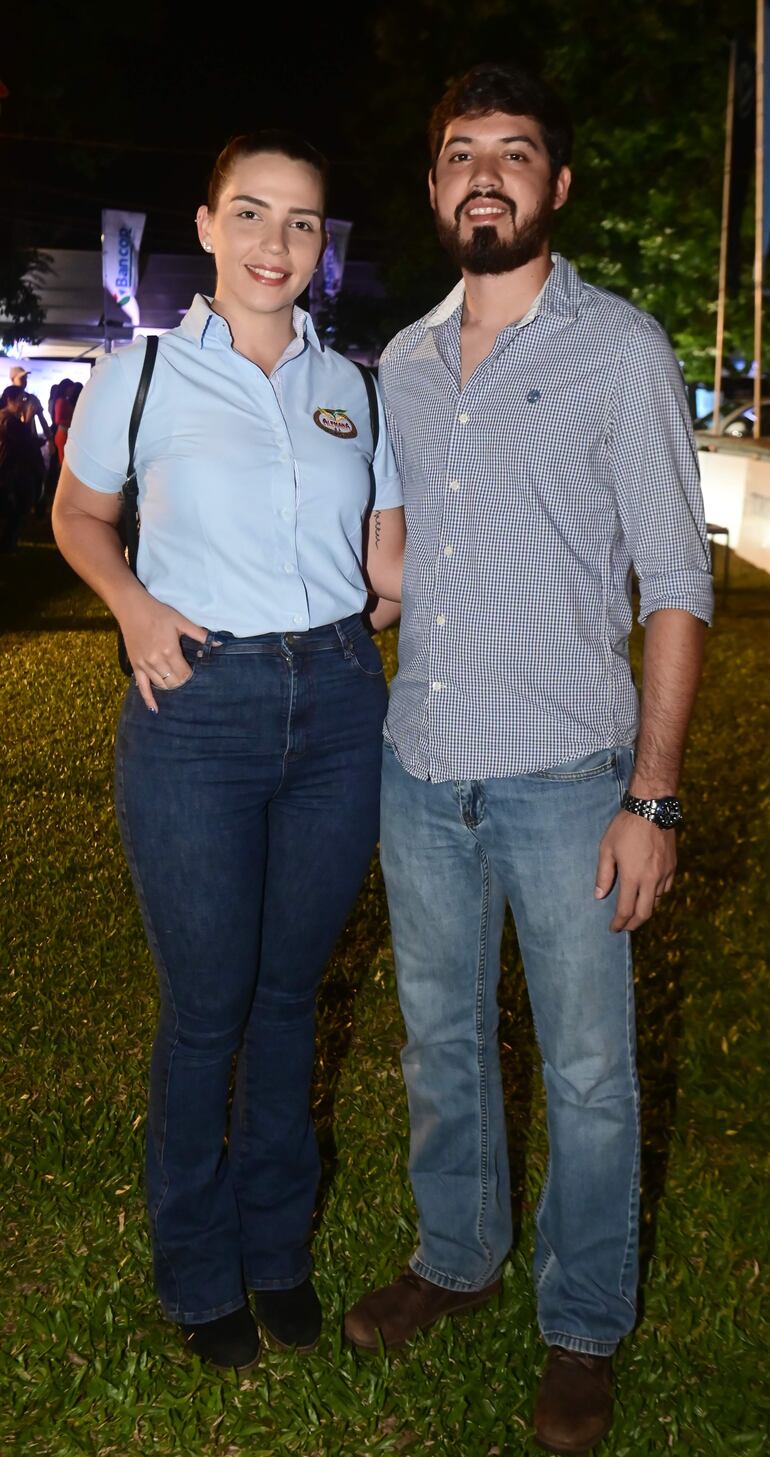 Stefani Samaniego y Hugo Rodríguez.