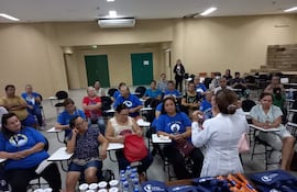 Charla en el Hospital General de Luque.