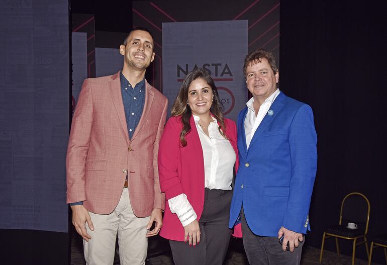 Claudio Rodríguez, Natalia Gill y Fabián Cogliolo.