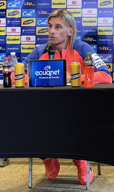 El entrenador de Ecuador, el argentino Sebastián Beccacece.